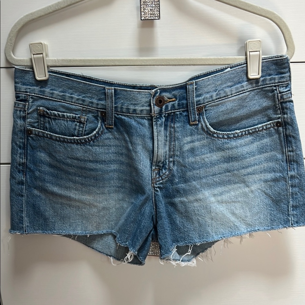 Lucky Brand Blue Jean Shorts with Frayed Hem